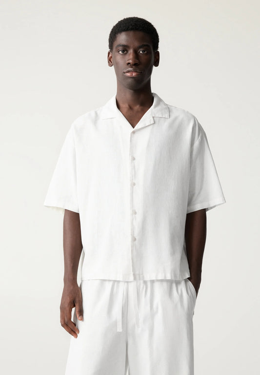 LINEN BLEND - Camicia - sand